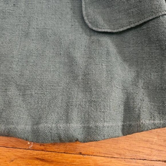 Akris Punto Linen Blazer Jacket Womens Size 6 Green - Picture 12 of 16